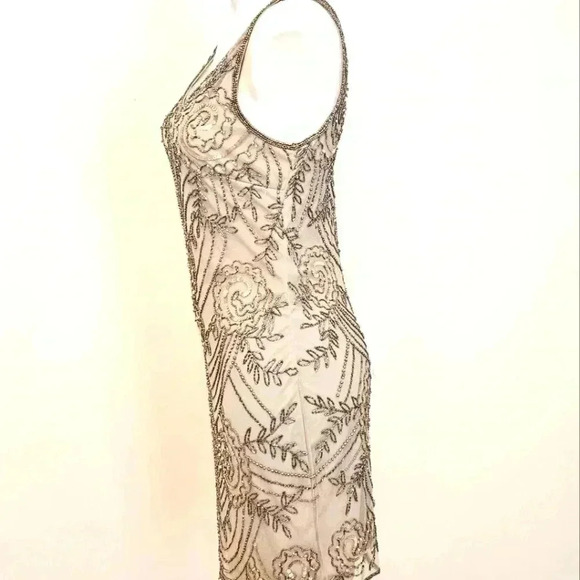 PRELUDE 💯 Rayon Beaded Sequin Evening Dress Size 4 - Picture 10 of 14